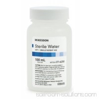 McKesson Irrigation Solution Sterile Water Bottle, Screw Top 100 mL 1 Count